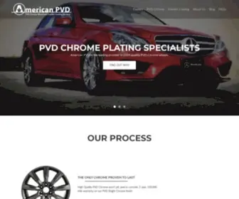 AmericanpVD.com(PVD Chrome Plating & Powder Coating) Screenshot