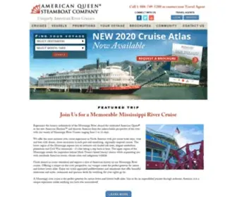 Americanqueensteamboatcompany.com(Mississippi River Cruises) Screenshot