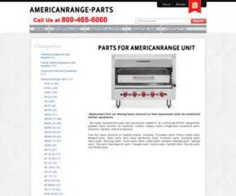 Americanrange-Parts.com(Americanrange Parts) Screenshot