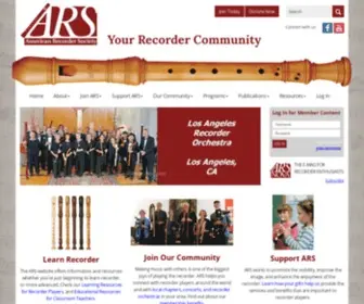 Americanrecorder.org(American Recorder Society) Screenshot
