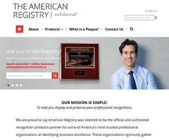 Americanregistry.com(The American Registry) Screenshot
