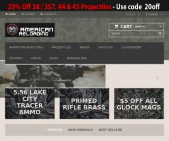 Americanreloading.com(American) Screenshot