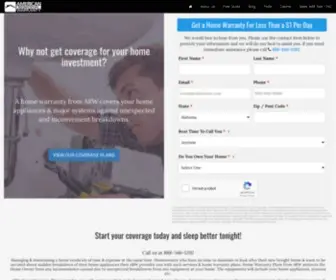 Americanrw.com(American Residential Warranty) Screenshot