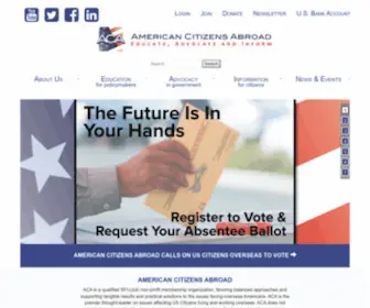 Americansabroad.org(American Citizens Abroad) Screenshot