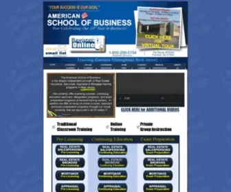 Americanschoolnj.com(American School of Business) Screenshot