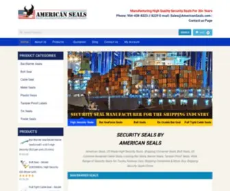 Americanseals.com(Security Seals For Every Type Of Application) Screenshot