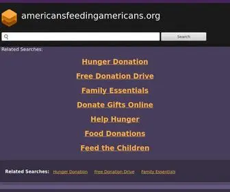 Americansfeedingamericans.org(Americansfeedingamericans) Screenshot