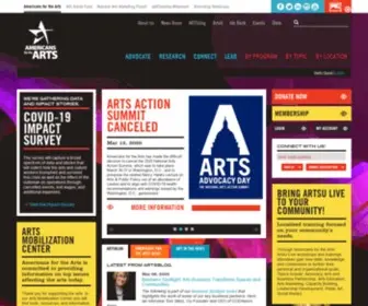 Americansforthearts.org(Americans for the Arts) Screenshot