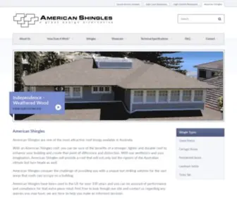 Americanshingles.com.au(A Great Design Alternative) Screenshot