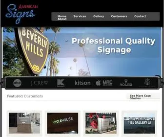 Americansignsinc.com(Los Angeles Sign Company) Screenshot