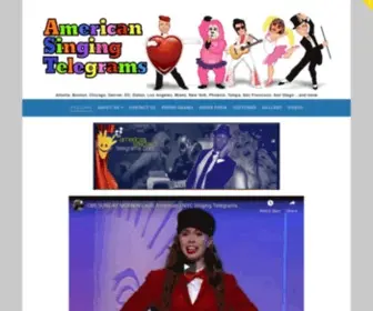 Americansingingtelegrams.com(Singing Telegrams Anywhere Nationwide) Screenshot
