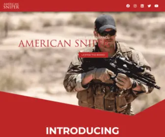 Americansniper.com(The Brand of the Late American War Hero Chris Kyle) Screenshot