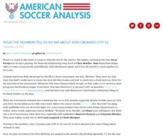 Americansocceranalysis.com(American Soccer Analysis) Screenshot