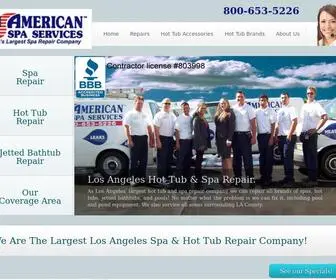 Americanspaservices.com(Los Angeles Hot Tub Spa Repair) Screenshot