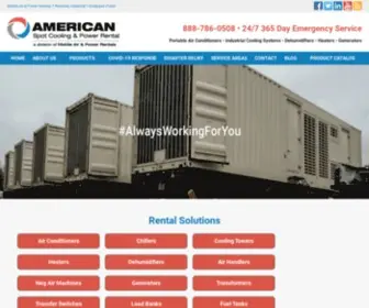 Americanspotcooling.com(Portable Air Conditoners) Screenshot