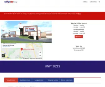 Americanstorage.com(American Self Storage) Screenshot