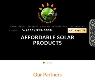 Americanstreamsolar.com(American Stream Solar) Screenshot