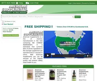 Americansupplements.com(American Supplements) Screenshot