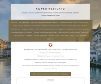 Americanswelcome.swiss(Swiss wealth management and Swiss bank accounts for US citizens and residents) Screenshot