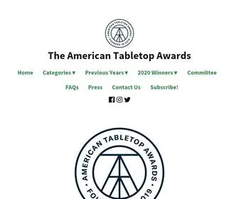 Americantabletopawards.com(The American Tabletop Awards) Screenshot
