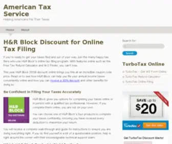 Americantaxservice.org(Helping Americans File Their Taxes) Screenshot