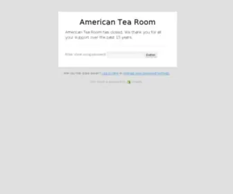 Americantearoom.com(American Tea Room) Screenshot