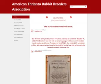 Americanthriantarba.com(American Thrianta Rabbit Breeders Association) Screenshot