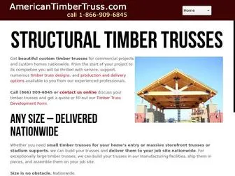 Americantimbertruss.com(American Timber Truss) Screenshot