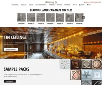 Americantinceilings.com(Shop Tin Ceilings and Backsplashes Today. Expert Advice) Screenshot