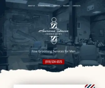 Americantobaccobarbershop.com(American Tobacco Barber Shop in Durham North Carolina) Screenshot