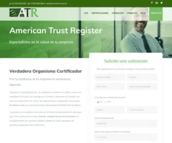 Americantrust.com.mx(Empresa Certificadora de Sistemas de Gestión) Screenshot