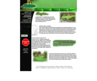 Americanturfco.com(Artificial Grass Arizona & Phoenix Artificial Putting Greens) Screenshot