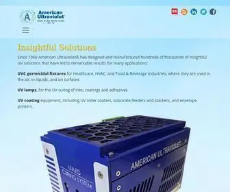 Americanultraviolet.com(Ultraviolet Light Sterilization) Screenshot