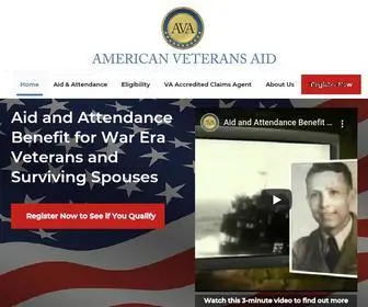 Americanveteransaid.com(Aid & Attendance Benefit for Veterans & Spouses) Screenshot