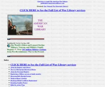 Americanwarlibrary.com(The American War Library) Screenshot