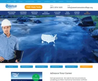 Americanwatercollege.org(American Water College) Screenshot