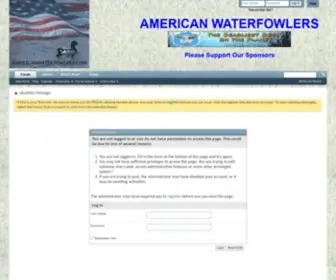 Americanwaterfowlers.com(American Waterfowlers Website) Screenshot