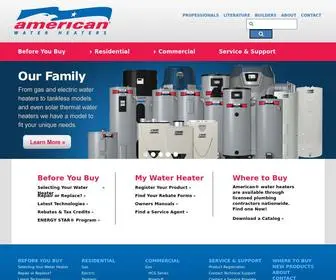 Americanwaterheater.com(American Water Heaters) Screenshot