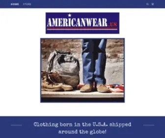 Americanwear.us(American Made Clothing) Screenshot