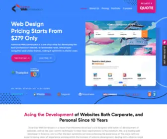 Americanwebdevelopers.com(Custom Web Development Company in Texas) Screenshot