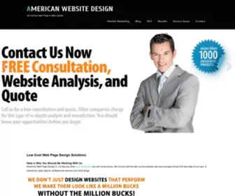 Americanwebpagedesign.com(American Website Design) Screenshot