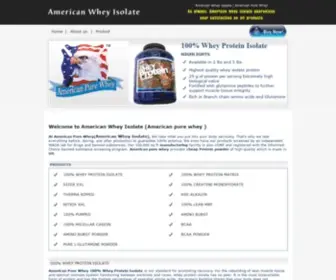 Americanwheyisolate.com(Review american pure whey) Screenshot