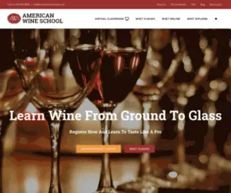 Americanwineschool.com(American Wine School) Screenshot