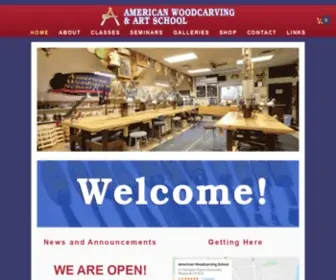 Americanwoodcarving.com(American Woodcarving & Art School) Screenshot
