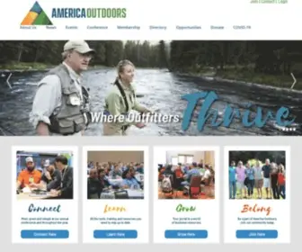 Americaoutdoors.org(America Outdoors) Screenshot