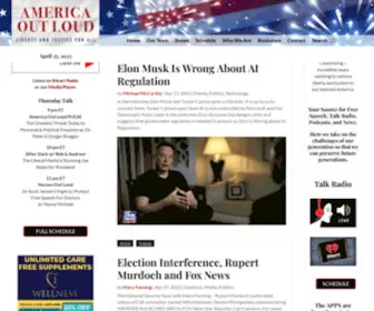 Americaoutloud.com(America Out Loud) Screenshot