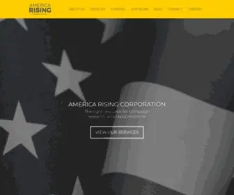 Americarisingcorp.com(The right resource for campaign research and rapid response) Screenshot