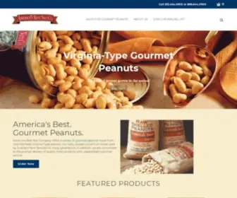 Americasbestnutco.com(Gourmet Extra Large Virginia Peanuts for Sale from America's Best Nut Co) Screenshot