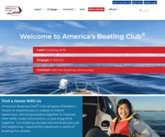 Americasboatingclub.org(America's Boating Club® Learn boating skills) Screenshot