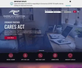 Americaschristiancu.com(America's Christian Credit Union) Screenshot